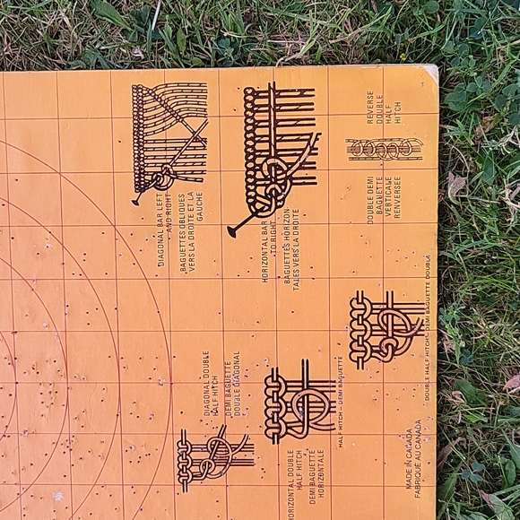 Vintage Macrame Work Board - Picture 4 of 4